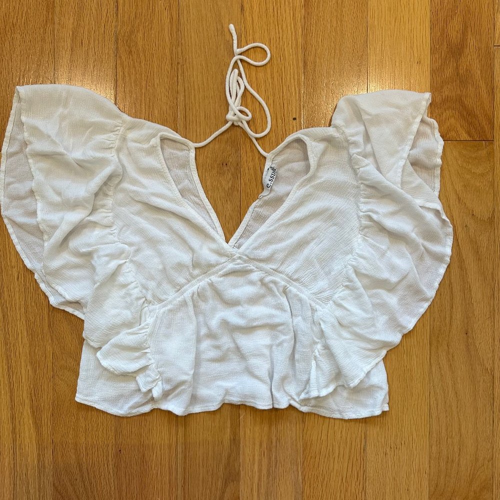 E.ssue White Blouse - Small